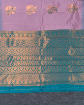 SC4402 - Litchi Silk With Zari Lines Along Body